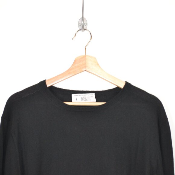 Combatant Gentlemen Mens L Cashmere Cotton Crew Neck Pullover Stretch Sweater - Picture 3 of 7